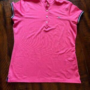 Vineyard Vines Women's Pink Polo Size XS